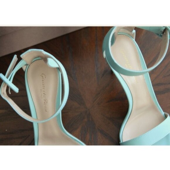 Gianvito Rossi Portofino Ankle Strap Sandal in Pacific Nappa Blue NWT - Picture 5 of 7